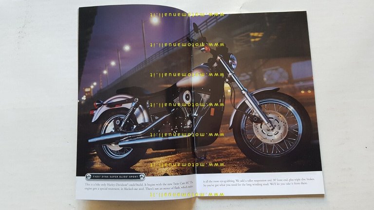 Harley-Davidson produzione modelli 1999 depliant USA originale testo inglese