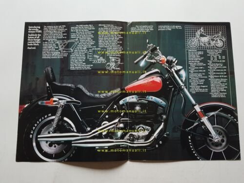 Harley-Davidson produzione modelli Custom 1982 depliant USA originale