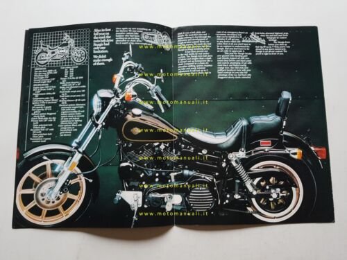 Harley-Davidson produzione modelli Custom 1982 depliant USA originale