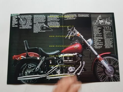 Harley-Davidson produzione modelli Custom 1982 depliant USA originale