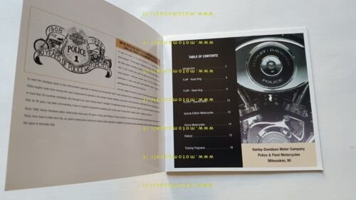 Harley-Davidson produzione modelli Police 1998 depliant USA testo inglese