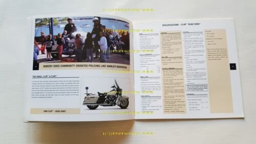 Harley-Davidson produzione modelli Police 1998 depliant USA testo inglese