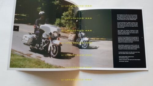 Harley-Davidson produzione modelli Police 1998 depliant USA testo inglese