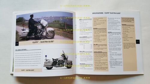 Harley-Davidson produzione modelli Police 1998 depliant USA testo inglese