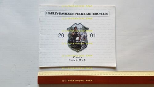 Harley-Davidson produzione modelli Police 2001 depliant USA testo inglese
