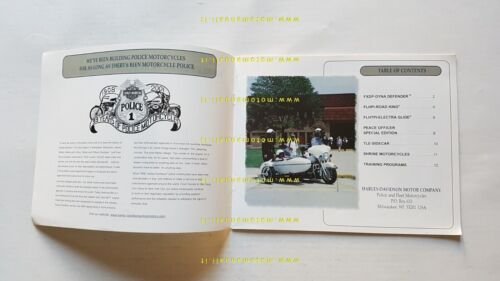 Harley-Davidson produzione modelli Police 2001 depliant USA testo inglese