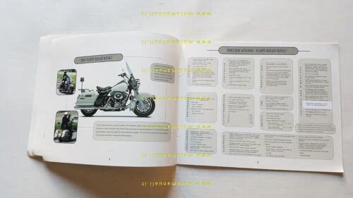 Harley-Davidson produzione modelli Police 2001 depliant USA testo inglese