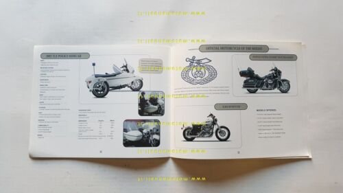 Harley-Davidson produzione modelli Police 2001 depliant USA testo inglese