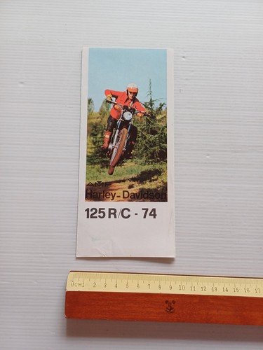 Harley-Davidson RC 125 1974 depliant italiano originale