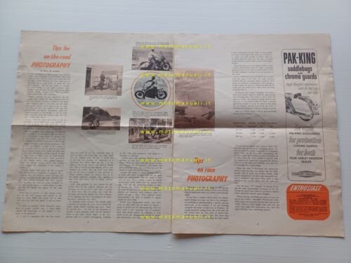 Harley-Davidson rivista The Enthusiast - March 1965 - NO depliant …