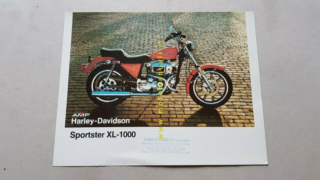 Harley-Davidson Sportster XL 1000 depliant originale moto brochure