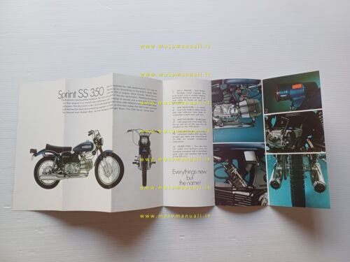 Harley-Davidson Sprint SS 350 1969 depliant USA originale