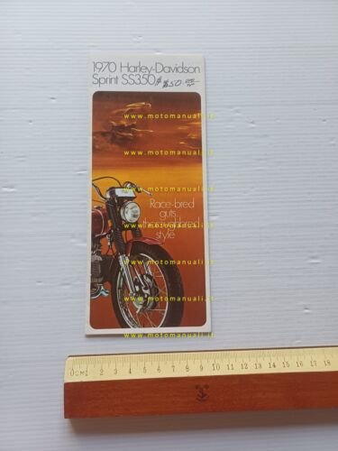 Harley-Davidson Sprint SS 350 1970 depliant USA originale