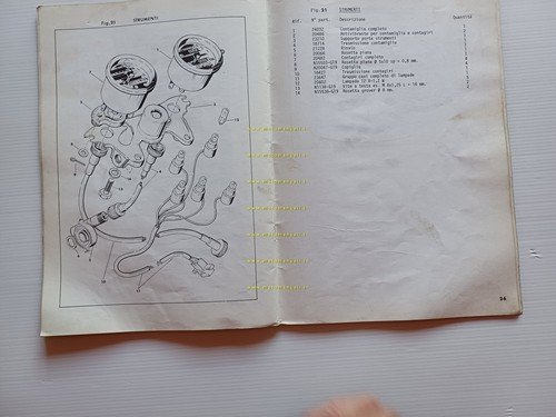 Harley-Davidson SS 175 - SS 250 1975 catalogo ricambi originale …