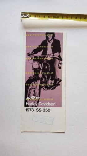 Harley-Davidson SS 350 1973 depliant ITALIANO originale brochure