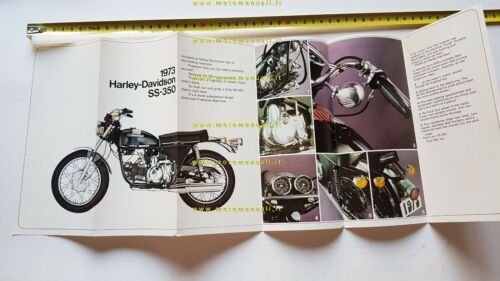 Harley-Davidson SS 350 1973 depliant ITALIANO originale brochure