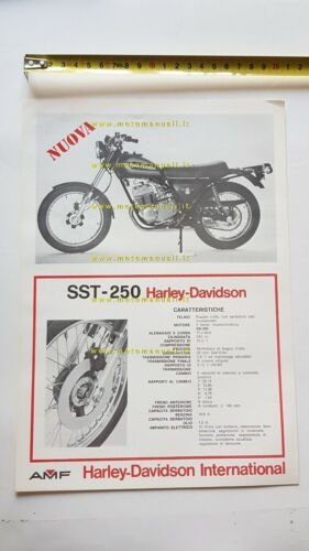 Harley-Davidson SST 250 1975 depliant ITALIANO originale brochure