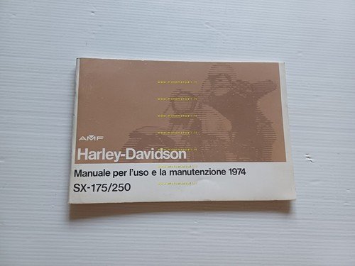 Harley-Davidson SX 175 - SX 250 1974 manuale uso manutenzione …