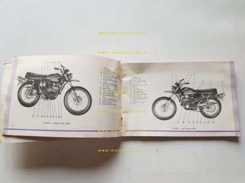 Harley-Davidson SX 250 1974 manuale uso manutenzione libretto originale