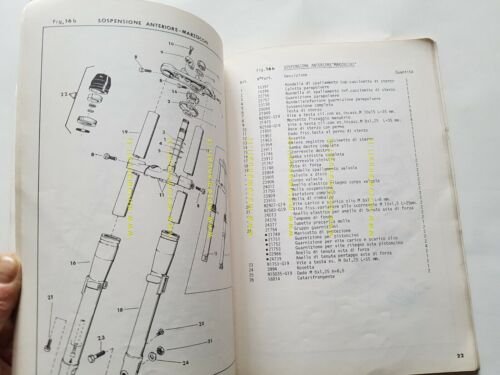 HARLEY-DAVIDSON SX 250 1975 catalogo ricambi originale spare parts catalog