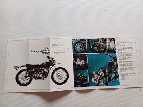 Harley-Davidson SX 350 1973 depliant USA originale