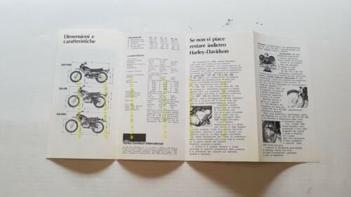 Harley-Davidson SXT 125- SX 175-250 depliant originale moto genuine brochure