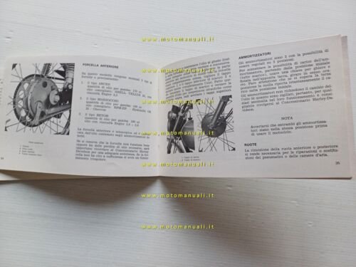 Harley-Davidson SXT 125 1975 manuale uso manutenzione originale owner's manual