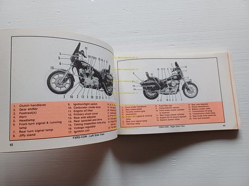 Harley-Davidson tutti modelli 1990 manuale uso manutenzione inglese originale