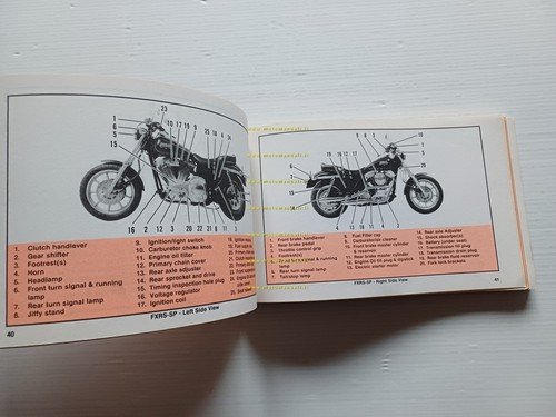 Harley-Davidson tutti modelli 1990 manuale uso manutenzione inglese originale