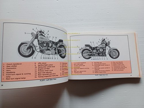 Harley-Davidson tutti modelli 1990 manuale uso manutenzione inglese originale