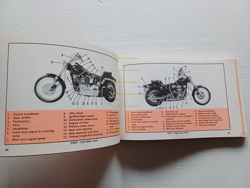 Harley-Davidson tutti modelli 1990 manuale uso manutenzione inglese originale