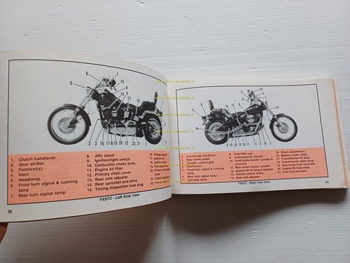Harley-Davidson tutti modelli 1990 manuale uso manutenzione inglese originale