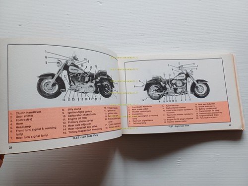 Harley-Davidson tutti modelli 1990 manuale uso manutenzione inglese originale