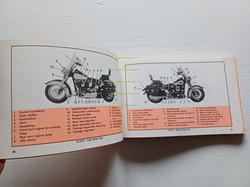 Harley-Davidson tutti modelli 1990 manuale uso manutenzione inglese originale