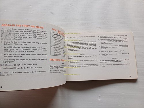 Harley-Davidson tutti modelli 1990 manuale uso manutenzione inglese originale