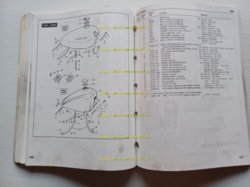 Harley-Davidson XLH-XLCH 1989 catalogo ricambi originale spare parts catalog