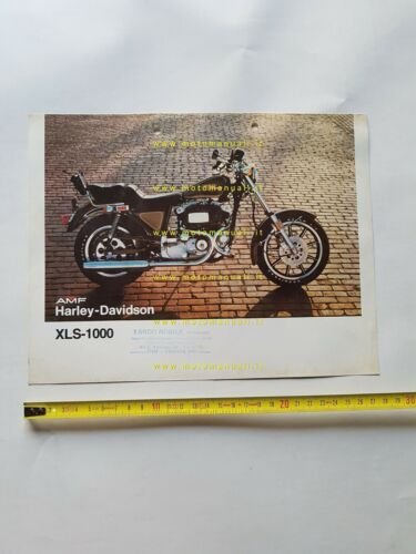 Harley-Davidson XLS 1000 1978 depliant originale