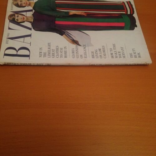 Harper's Bazaar July 1963 Cover Sokolsky Rivista Magazine