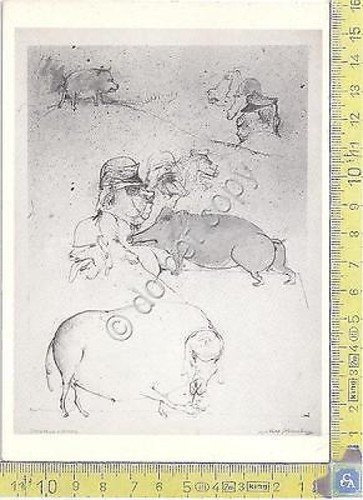 Helmut Kurtz-Goldenstein - cani e porci - 1970