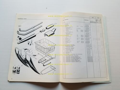 Hercules DKW 50 M1 506-M2 504-M3 510-P1 505-16 catalogo ricambi …