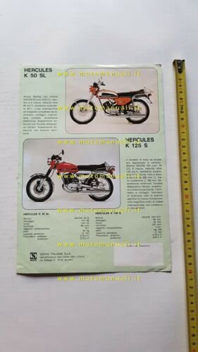 Hercules K 125 S - K 50 SL 1974 depliant …