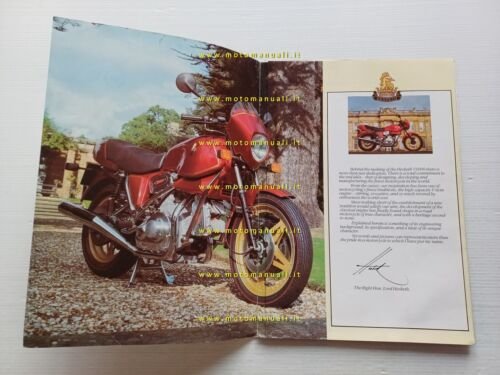 Hesketh V 1000 1980 depliant inglese originale