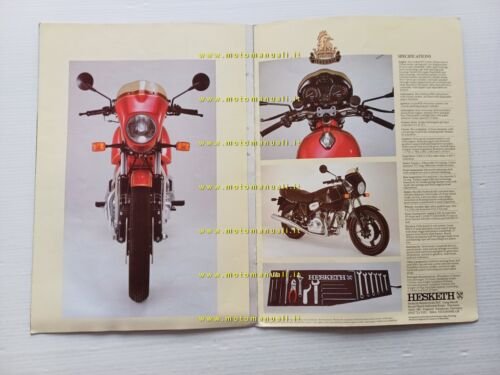 Hesketh V 1000 1980 depliant inglese originale