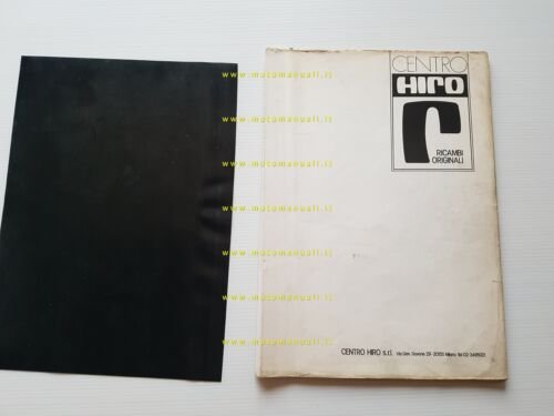 HIRO 125 1977 catalogo ricambi MOTORE originale ENGINE spare parts …