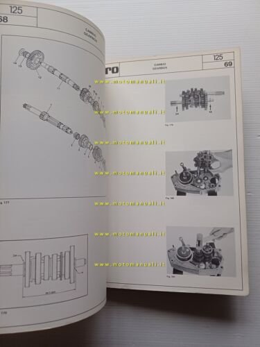 HIRO motore 125 1977 manuale officina originale engine workshop manual