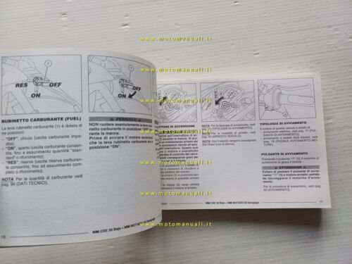 HM 50 CRE Baja Motard Derapage 2003 manuale uso manutenzione …