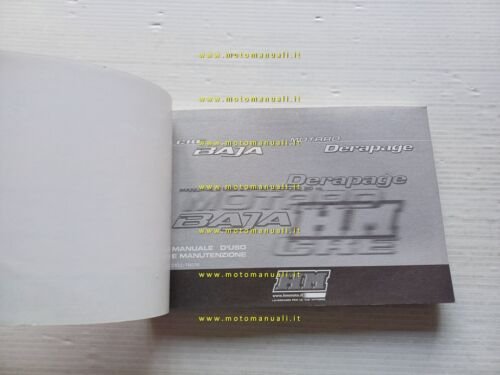 HM 50 CRE Baja Motard Derapage 2003 manuale uso manutenzione …