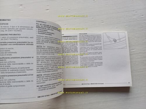 HM 50 CRE Baja Motard Derapage 2003 manuale uso manutenzione …