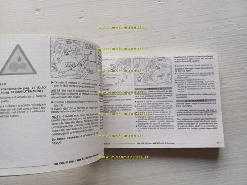 HM 50 CRE Baja Motard Derapage 2003 manuale uso manutenzione …