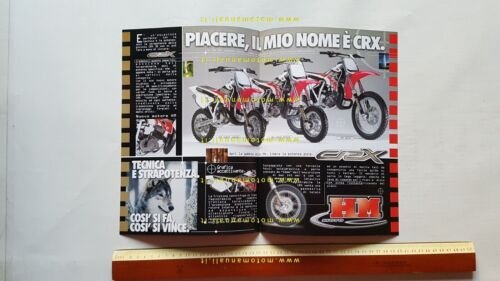 HM CRX 50 minicross 1999 depliant originale italiano